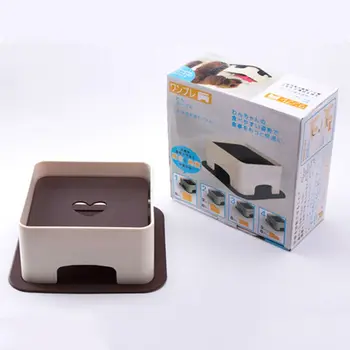 

Pet Food Bowl Table Non-Slip Bulldog Raised Feeding Bowls Holder Healthy Eating