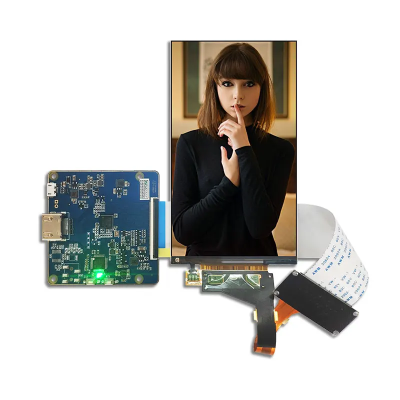 lcd with board Wisecoco LS055R1SX04 5,5 дюймов 2K ЖК-дисплей ips экран 2560x1440 TFT ЖК-панель+ hdmi mipi плата контроллера Съемная подсветка - Цвет: lcd with board