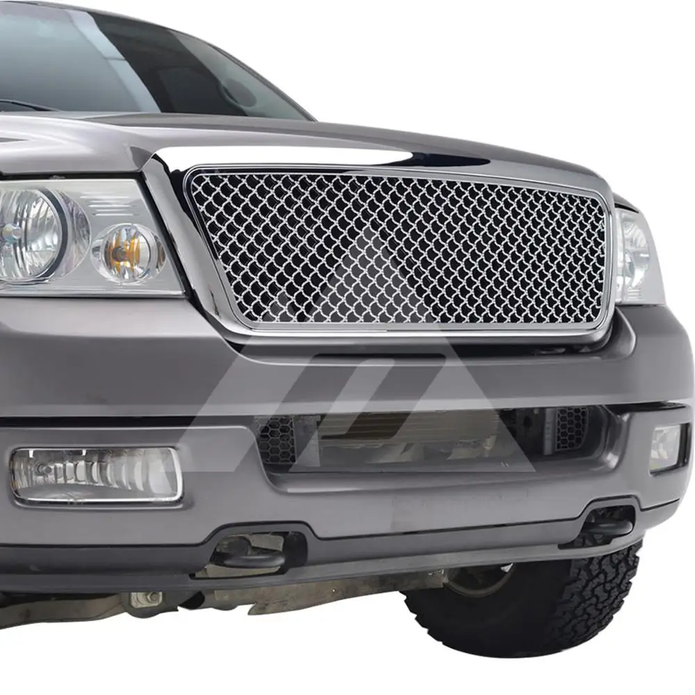 Для 04-08 Ford F150 ABS Хромированная сетка упакованная решетка