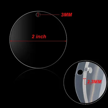 

60 Pcs Round Acrylic Keychain DIY Set (Acrylic Keychain Blank, Key Ring)