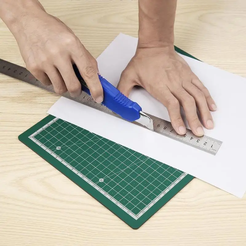 A4 коврик для резки ПВХ DIY разделочная доска двухсторонняя ручная работа пластина дизайн гравировальный инструмент для лоскутного шитья 30*22 см