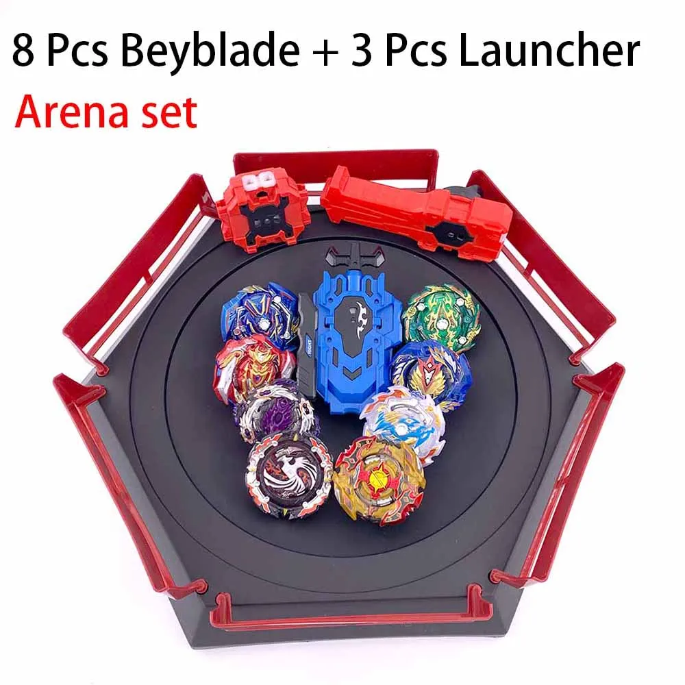 Комплект Beyblade Топы игрушки Арена Bayblades пусковые устройства Toupie Металл взрыв Avec Бог волчок Bey Blade лезвия игрушки - Цвет: 20-ZDP-11PCS