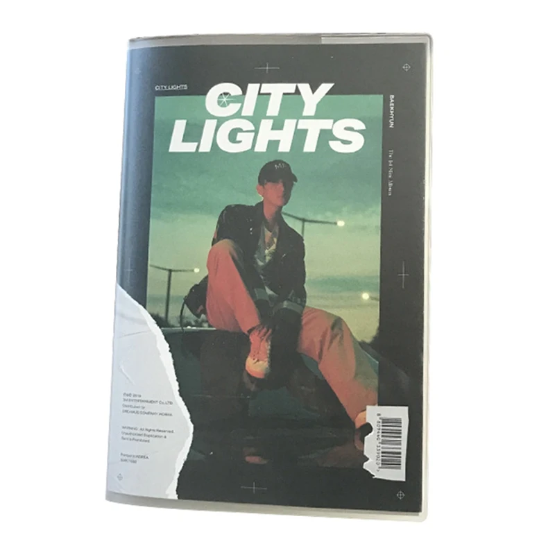 Kpop EXO SOLO City Light альбом BAEKHYUN Sketchbook дневник Рисование Живопись Граффити Мягкая обложка чистая бумага Блокнот MemoPad