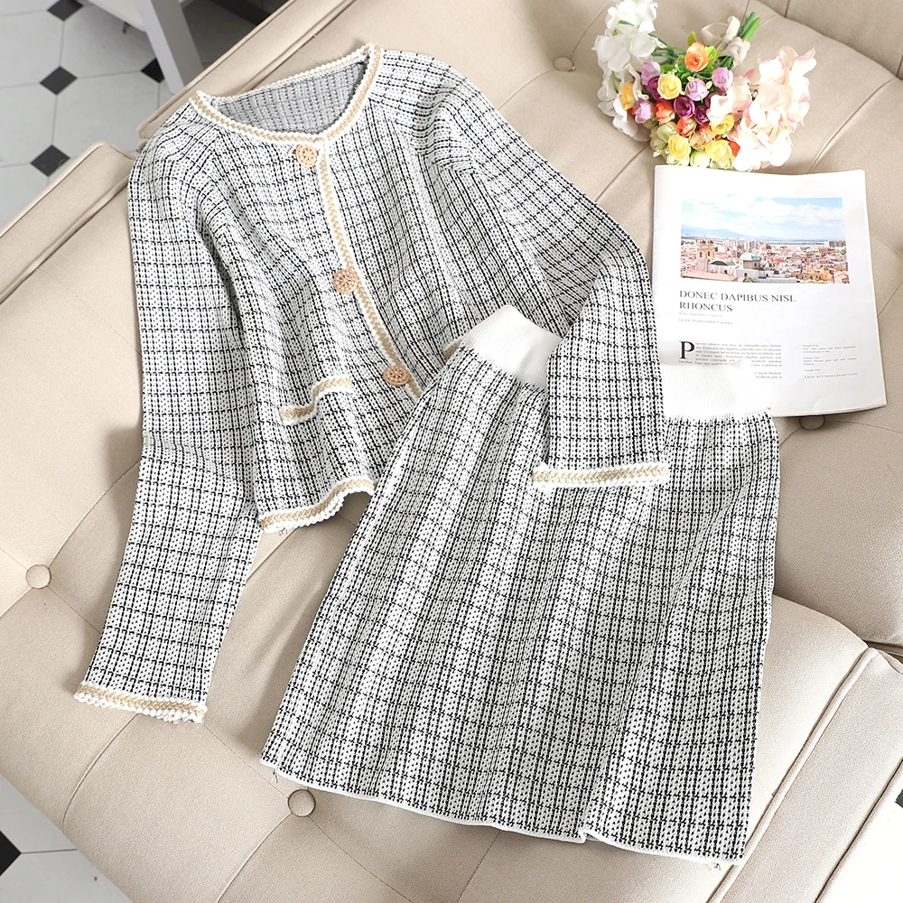 

Autumn new small fragrance temperament lady jacket long sleeve goddess slim shirt + bag hip skirt suit