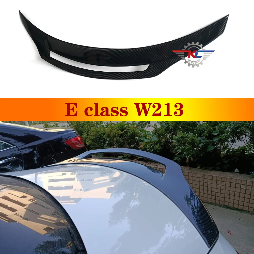 Новый карбоновый спойлер для E класса W213 седан E200 E220 E250 E260 2016-2019 заднее крыло |