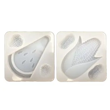 

Handmade Cute Fruits Pendant Silicone Mold Corn Watermelon Shapes Epoxy Resin Casting Mold Jewelry Making Tools