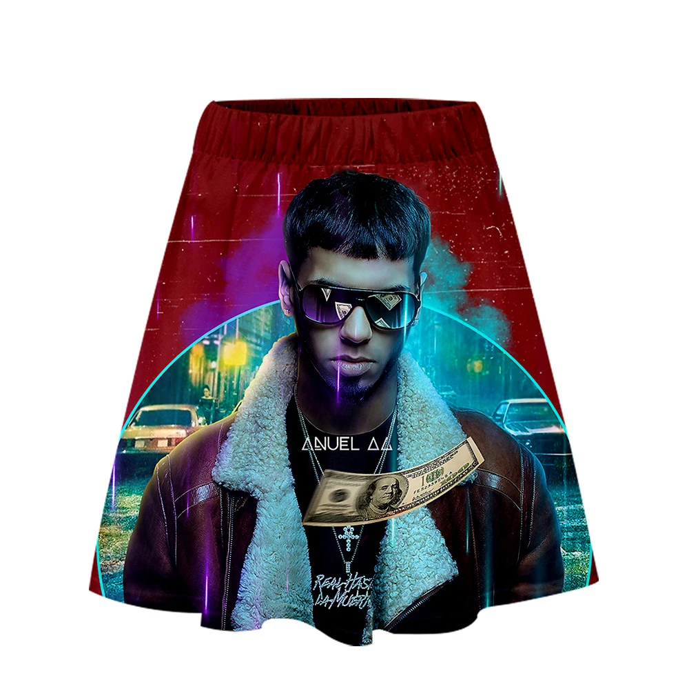 Горячая Распродажа Anuel AA юбка Harajuku Повседневная стиль Harajuku поп юбки новые сексуальные Kpops женские повседневные юбки уличная одежда