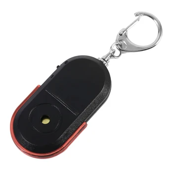 

LESHP Mini Anti-Lost Alarm whistle Sound keychain finder LED Light Locator Keychain Alarm For Old People Kid