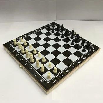 

Chess Magnetic Backgammon Checkers Set Foldable Board Game Road International Chess Folding Chess Portable Board Game