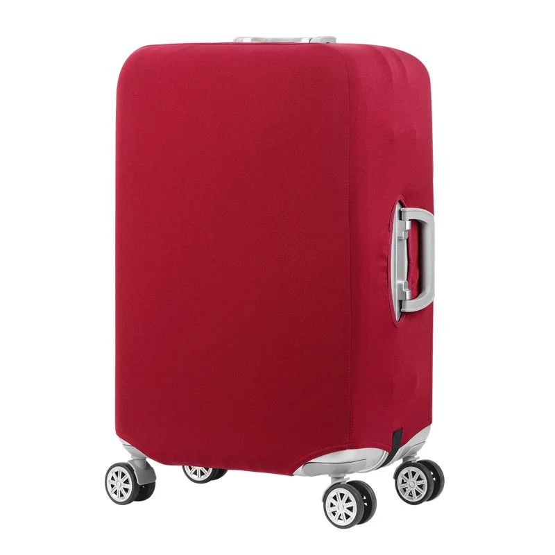 Уплотненный Чехол для багажа для путешествий, безопасные аксессуары для путешествий, эластичный чехол для чемодана, толстый защитный чехол для чемодана 18-3" 298 - Цвет: Wine Red