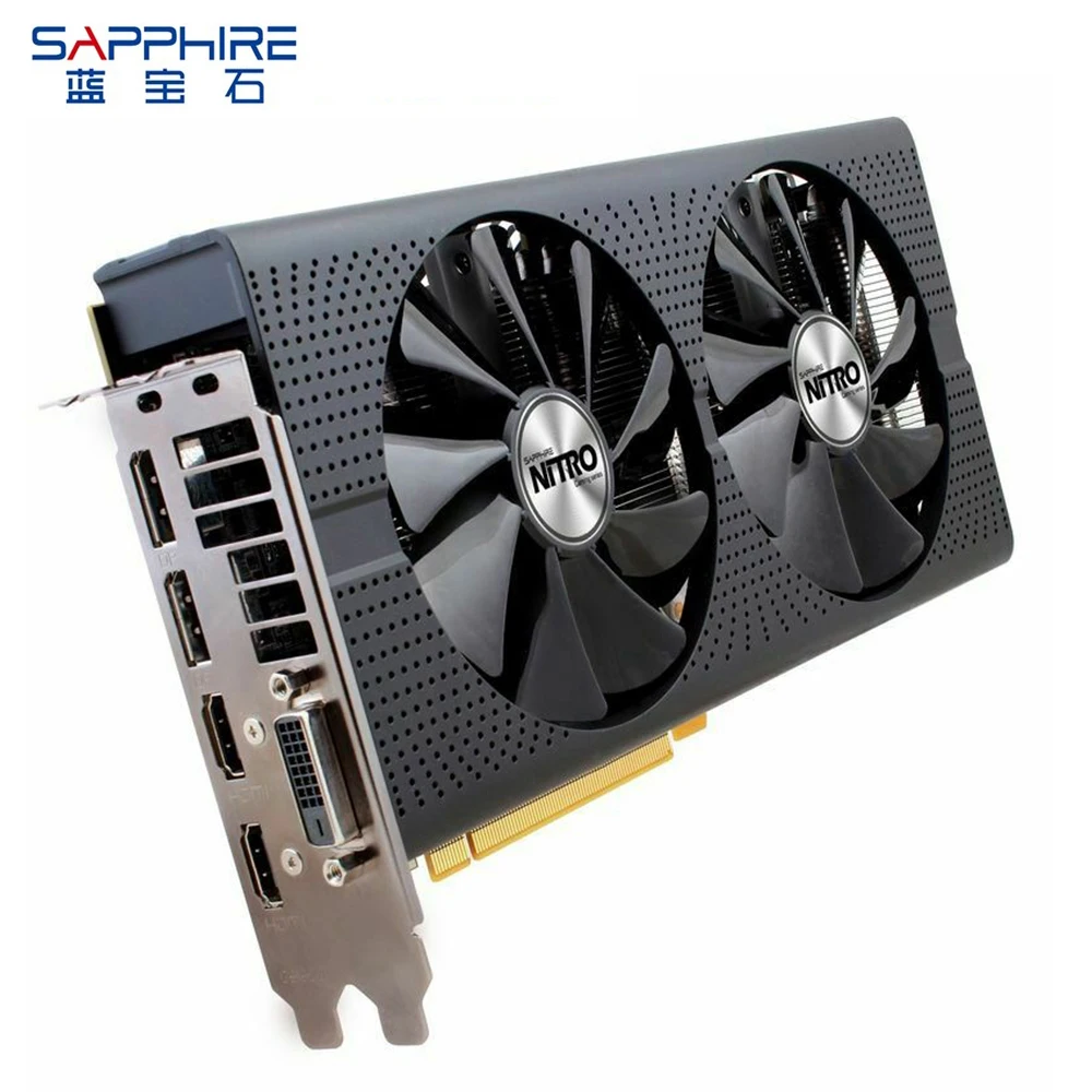 Видеокарта SAPPHIRE AMD Radeon RX 480 4 ГБ GDDR5 игровой компьютер GPU 256bit PCI Express 3 0 настольная б/у