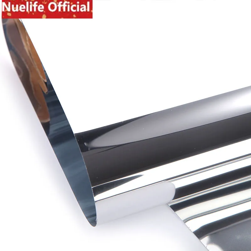 Серебряная изоляционная пленка стеклянная пленка для гостиной, спальни, офиса, магазина, Солнцезащитная пленка для пекарни, стеклянная наклейка