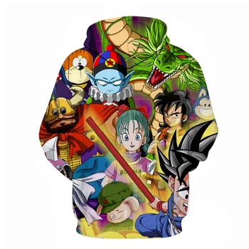 

2020 Newest 3D Hoodies Dragon Ball Naruto Pocket Hooded Sweatshirts Hot 3D Animation Pullovers Tracksuits Teen Long Sleeve Outer