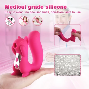 Cute Animal Sucking Vibrator for Women Sex Toys Powerful Dildo Sucker Nipple Vagina Massage Stimulate Erotic Female Sex Shop Toy 4