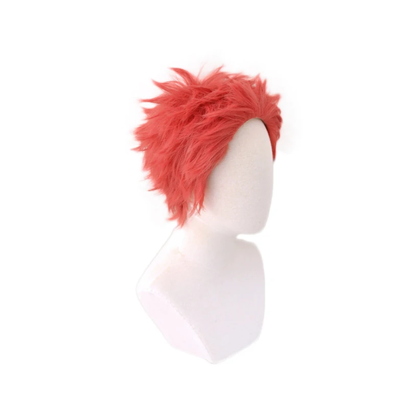 Anime Demon Slayer Kimetsu no Yaiba Komaji Akaza Wig Cosplay Costume Red Short Heat Resistant Synthetic Hair Men Women Wigs sexy cosplay