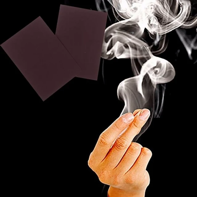 Cool Close-Up Magic Trick Finger's Smoke Hell's Smoke Stage Stuffs Fantasy Props rose fire paper High quality and safety 2