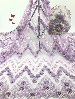 

White African Swiss Voile Lace Fabric High Quality 2019 Embroidery Dry cotton Lace Fabric 5 Yards Nigerian Lace Fabric