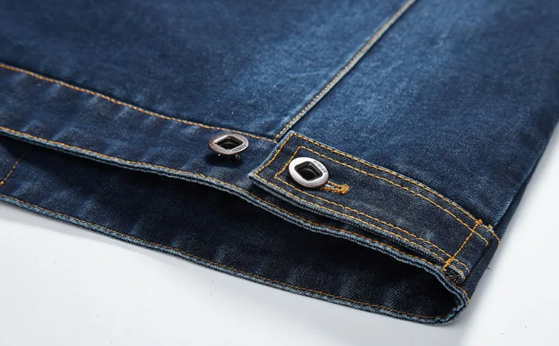 Mcikkny Men Cargo Casual Denim Jackets And Coats Multi Pockets Turn Down Collar Casual Jackets Outwear For Male Plus Size L-6XL