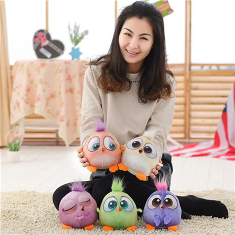 

New Bird Movie Angry Lovely Bird stuffed animal Plush Toys doll Chicken Pillow Home Decoration Birthday Christmas Gift