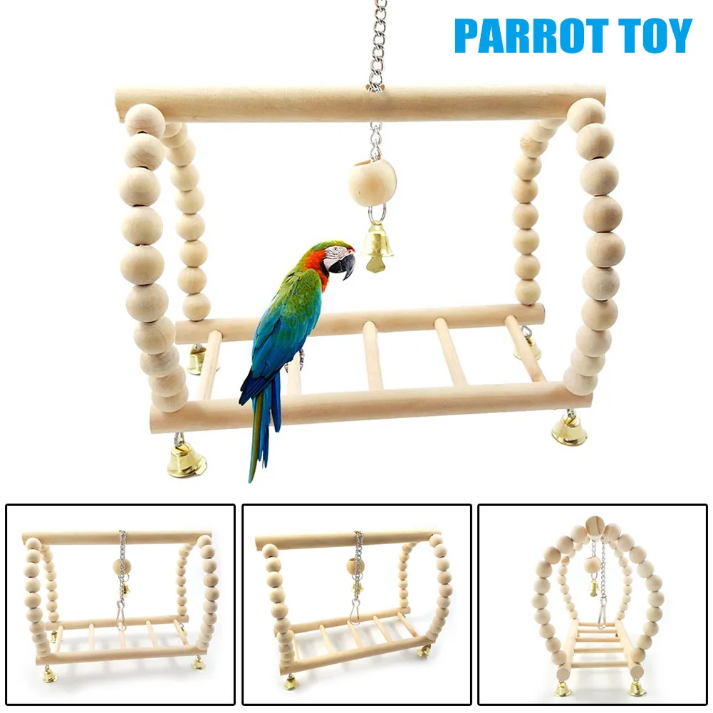 Горячий питомец птица Cockatiel Попугаи подвеска мост perches стенд платформа лестница для лазания игрушка XJS789