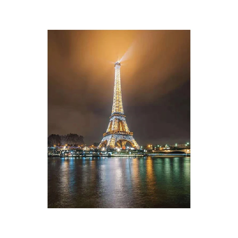 

Pictures By Numbers Bell Tower Light DIY Painting By Numbers Frameless For Home Decor Digital Painting On Canvas For Unique Gift