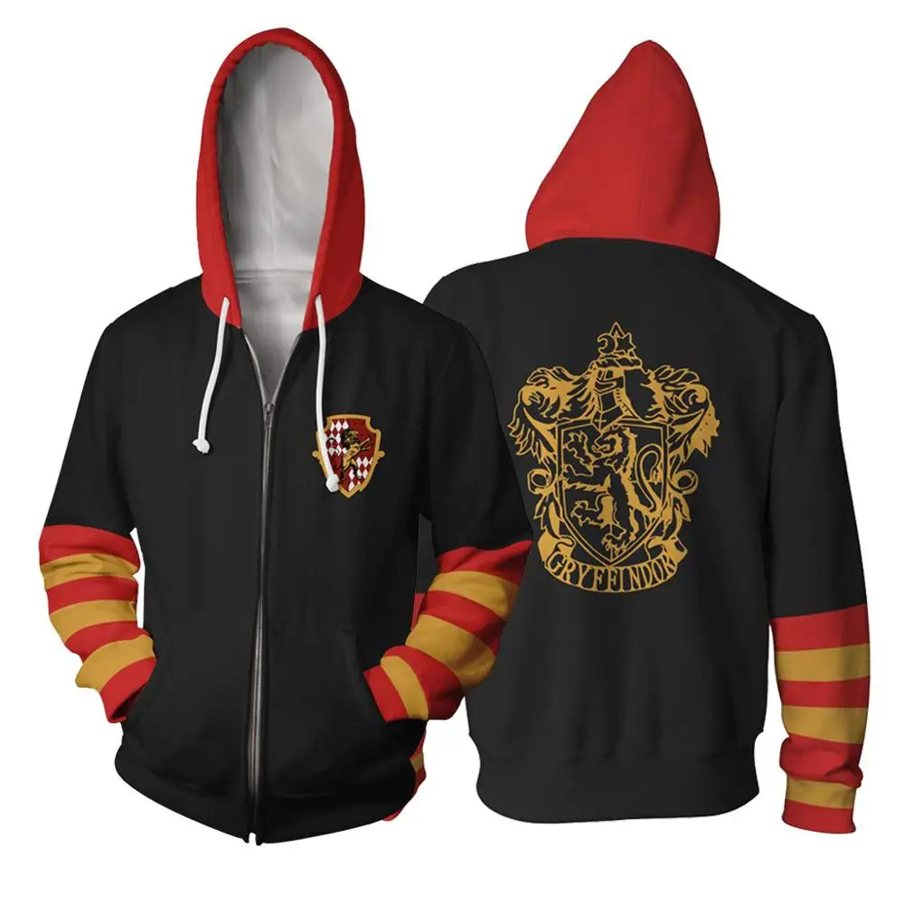 

Wizardry Ravenclaw Gryffindor Hufflepuff Slytherin 3D Printed Hoodie Harajuku Streetwear Unisex Men Hoodies Men Clothes