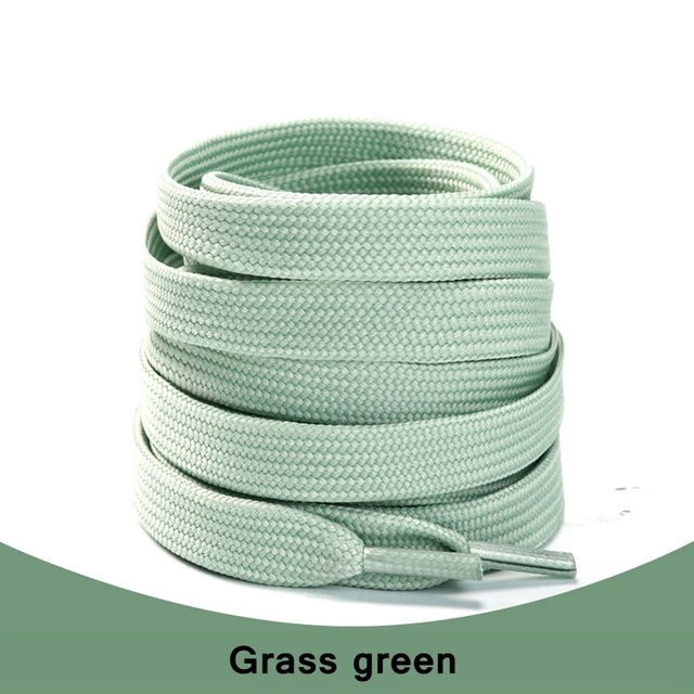 1Pair Sneakers Shoelaces Shoes Accessories Laces for Shoes Unisex Flat Shoe Laces Shoe Strings Shoelaces  Af1 Grass green