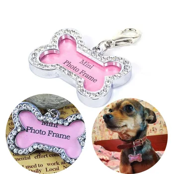 

Pet ID Tag for Dog&Cat Collars Bone Shape Anti-Lost Pet Dog Cat ID Tag Name Address Phone Number Tags Collar Pendant Accessories