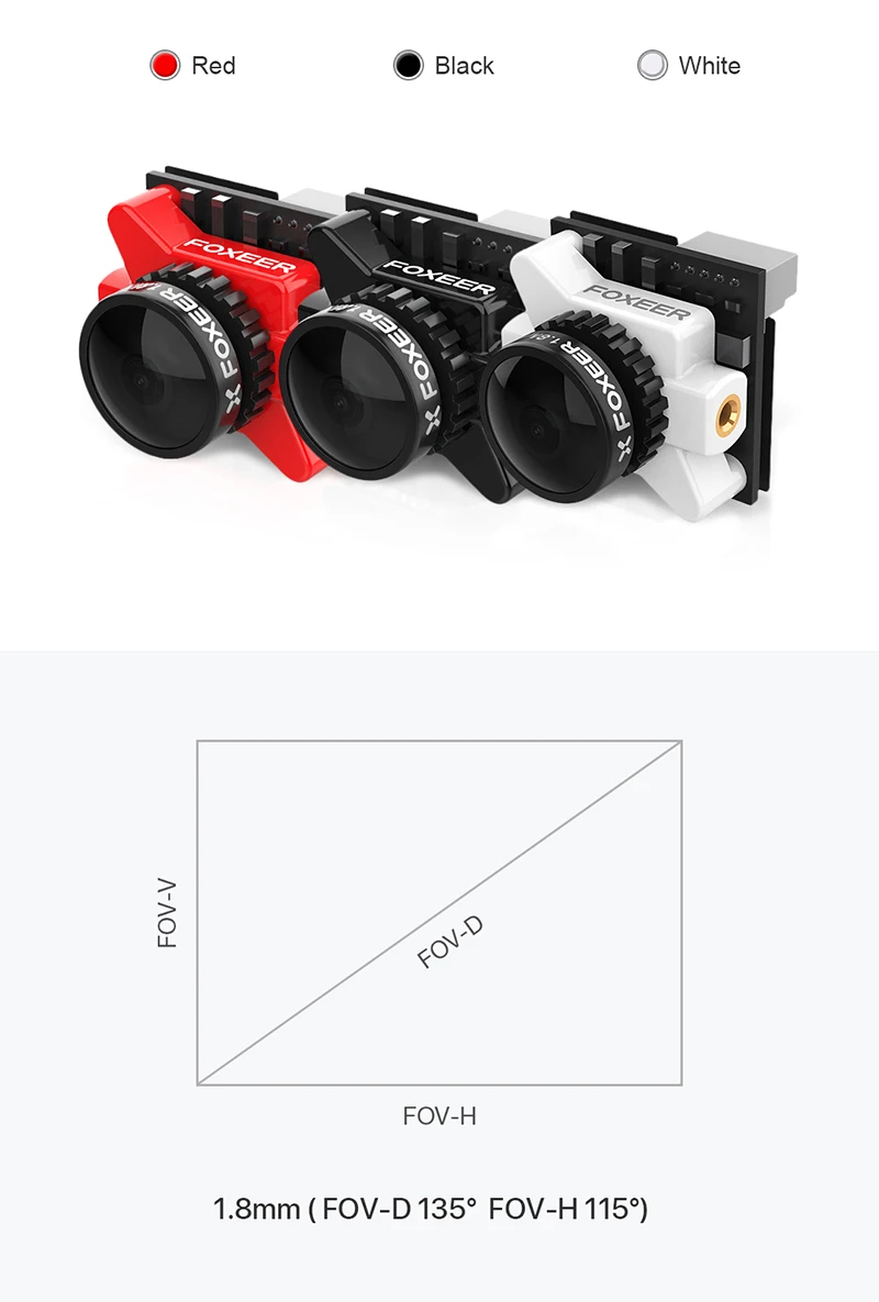 Foxeer Falkor 2 Micro 1200TVL FPV камера 1,8 мм объектив PAL/NTSC переключаемый 16:9/4:3 GWDR камера дистанционного управления для Fpv дрона