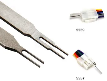 

1PCS 5557/5559 ATX Power Connector 4.2mm Male Female Terminal Pin Extractor Tool Pin Remover Stainless Steel