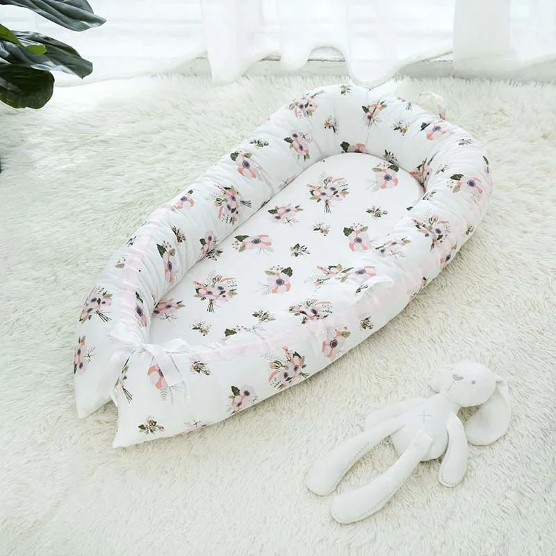 Детское гнездо кровать портативная бионическая кроватка дорожная кроватка складная детская хлопковая Колыбель новорожденный удаляемый моющийся люлька бампер