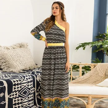 

Bohemian Beach Lady Long Jumpsuit 2020 New autumn Sexy Striped High Waist Jumpsuit Playsuits & Bodysuits Ladies