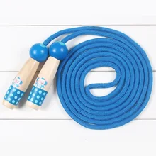 [Английская упаковка] стиль деревянный мультфильм Скакалка детский сад спортивный стиль игрушки