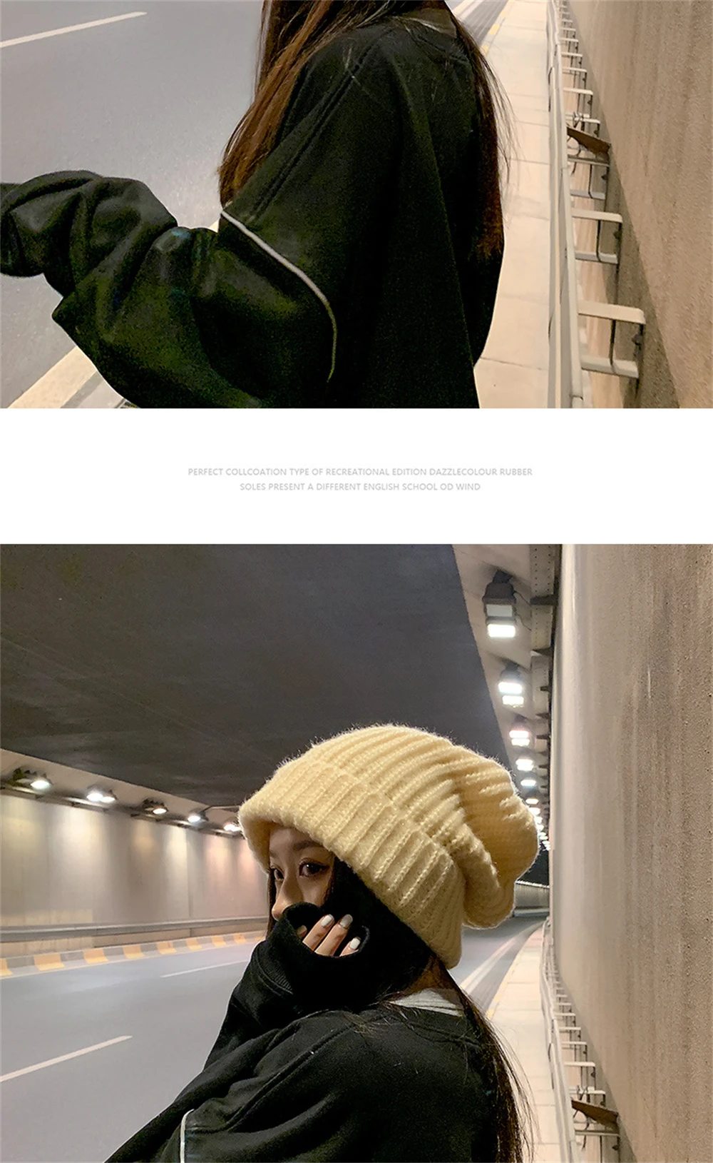 Loose Mohair Knitted Hat Lazy Big Head Circumference Woolen Hat Autumn and Winter Large Version Ear Protection Thick Woolen Hat