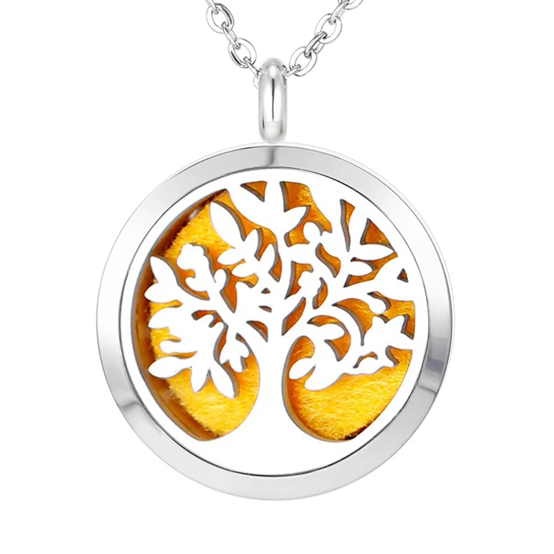 358 Essential Oil Diffuser Locket Pendant Necklace