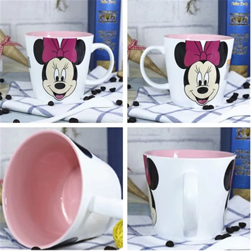 400 мл Дисней Микки Минни мультфильм чашка для воды Кофе Молоко чай керамическая кружка домашний офис Коллекция чашки фестиваль подарки для детей