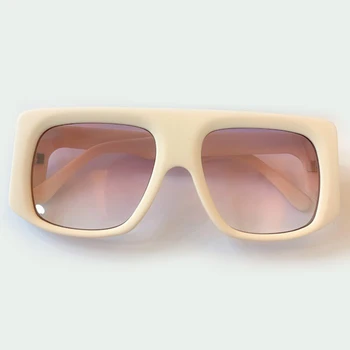 

2020 Fashion Acetate Square Women Sunglasses High Quality Trend Luxury Sun Glasses Female Pink UV400 Oculos De Sol Feminino