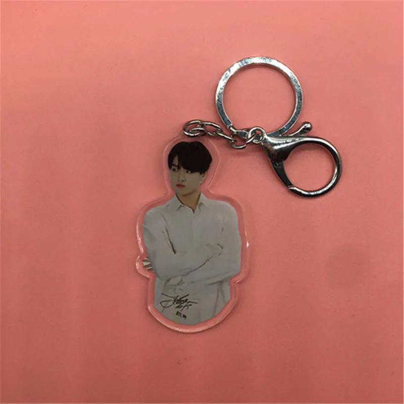 KPOP Bangtan мальчики карта душа Persona Подпись акриловый брелок JUNG KOOK JIMIN поддельная любовь мальчик с Luv J-HOPE - Цвет: JUNG KOOK