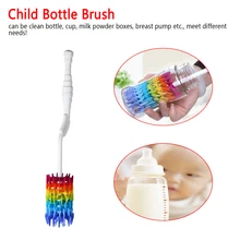 Силиконовая детская бутылка щетки для очистки детей молоко сменный картридж соска насадка для соски носик щетка для чистки труб