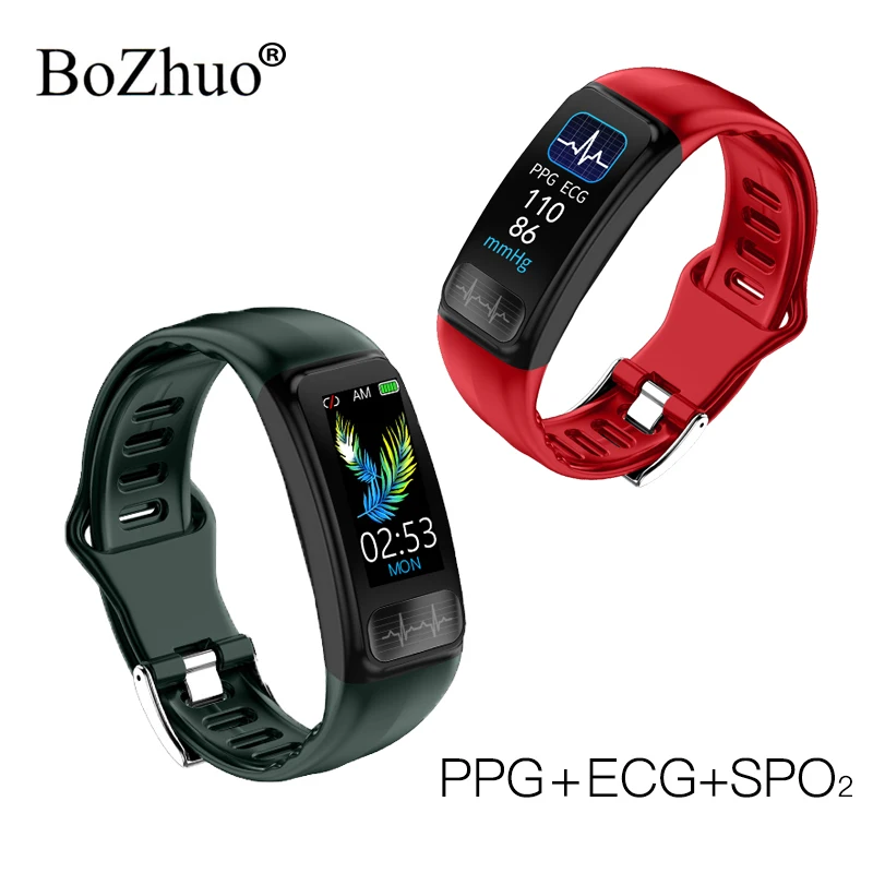 

P12 ECG Sport Smart Band Men Heart Rate Monitoring With Smart Bracelet Call Remind Fitness Activity Tracker Reloj Inteligente