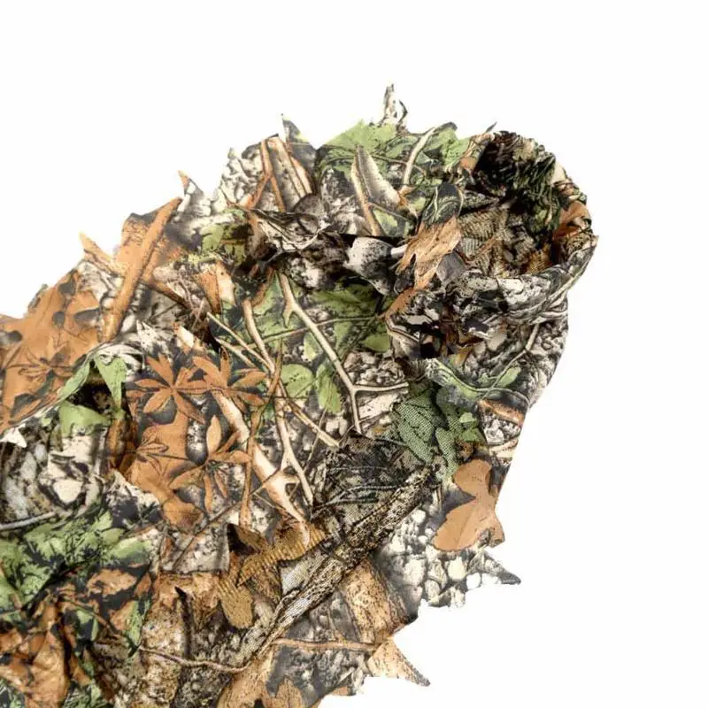 Полиэстер Открытый 3D лист камуфляж, лесная местность Снайпер Охота ghillie Костюмы