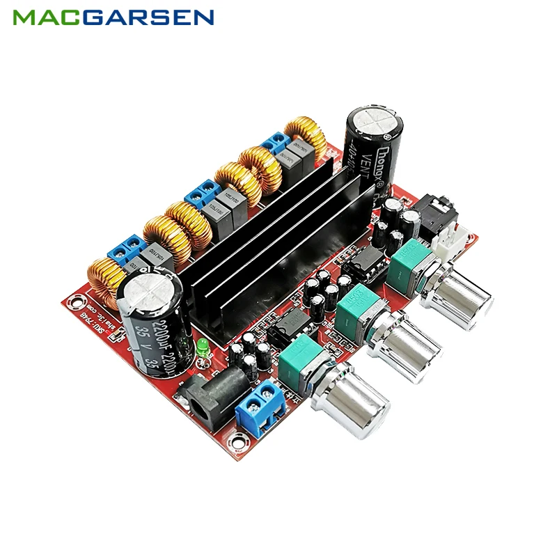 TPA3116D2 Power Stereo Amplifier Board Audio Class D Amplificador Home Theater 2.1 Car Amplifiers Diy Hifi Amp Module 50W*2+100W power filter board module emi filter ac mains purification hifi audio noise reduction anti interference 4a