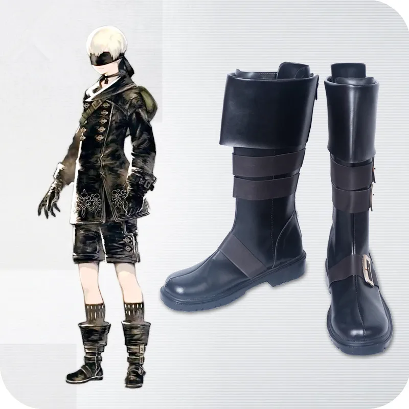 Аниме Косплей йорха № 9 Тип S обувь NieR Automata 9s черные ботинки обувь для косплея на заказ