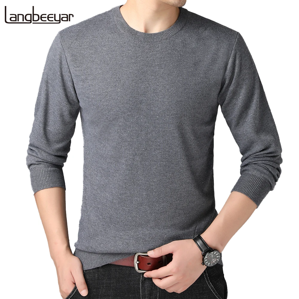 

2020 New Fashion Brand Autum Winter Korean Mens Casual Pullover Knit Sweaters Crew Neck Jumper Men Quality Clothing