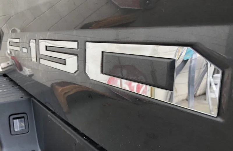 Черные задние ворота вставные буквы ABS пластиковые наклейки для Ford F-150- Новые - Название цвета: Серебристый