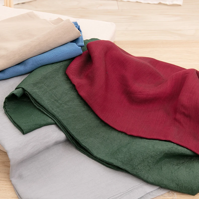 Полиэфирная хлопчатобумажная ткань для Женский тюрбан блестящие легкая тонкая