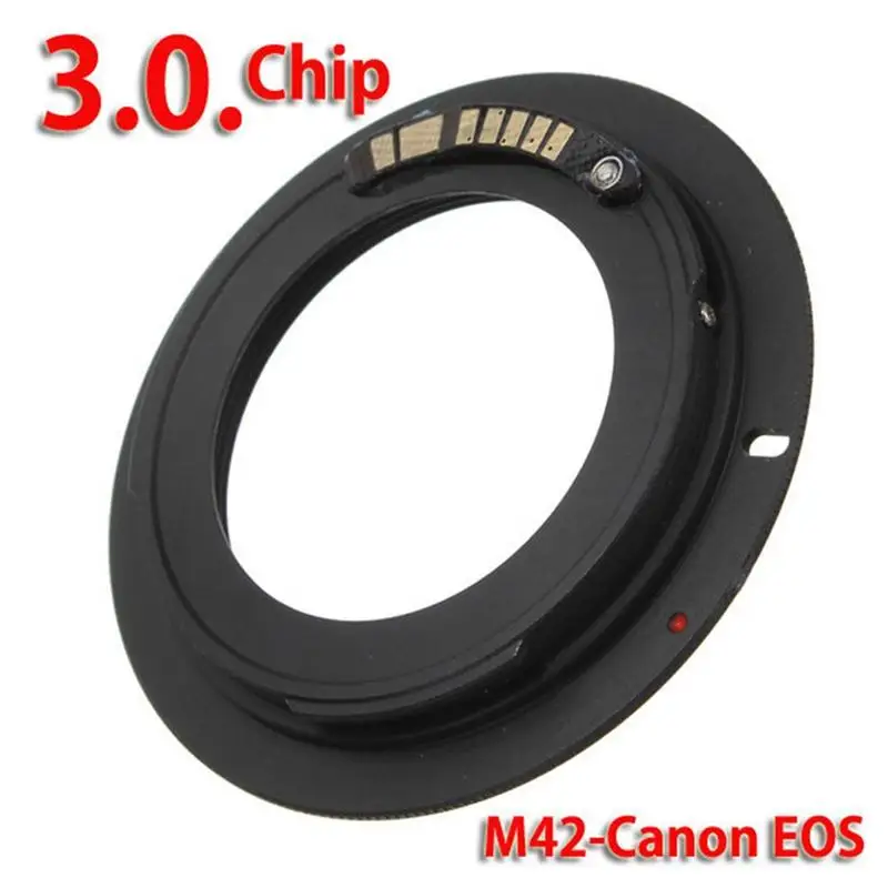 Аксессуары для камеры 1 шт. черные чипы M42 адаптер объектива III Canon Адаптер EF кольцо