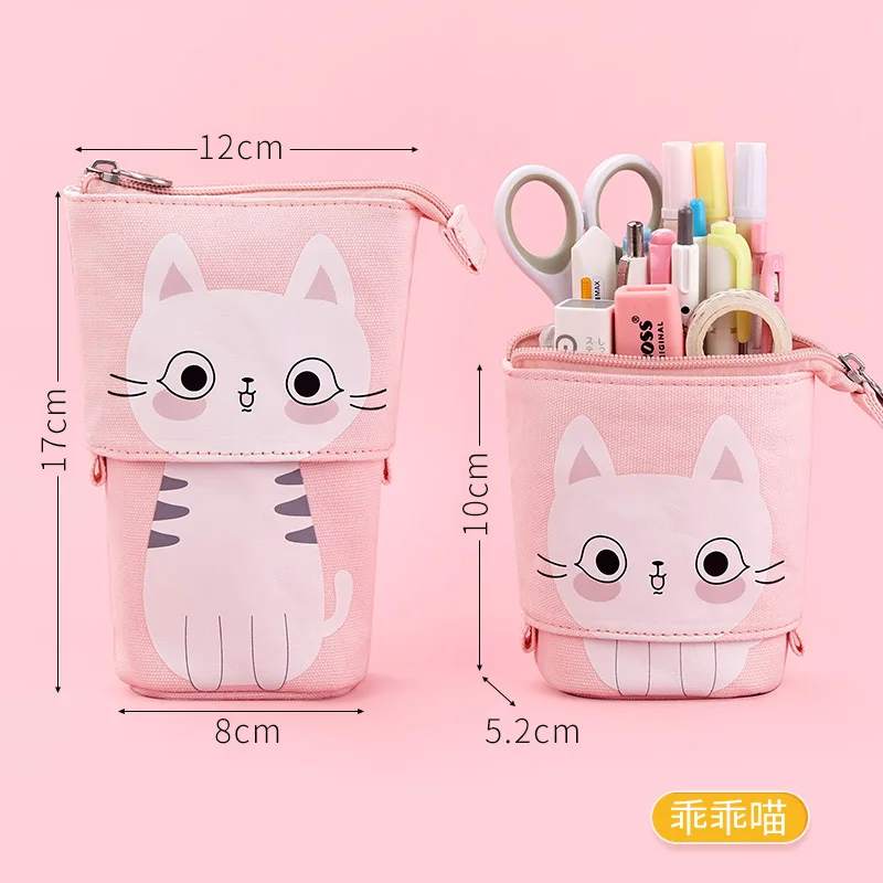 Cute Unicorn Pencil Case School Pencil Case for Girls Boys Penal Pen Box Cat Telescopic Stationery Bag Kit Large Pouch Supplies
