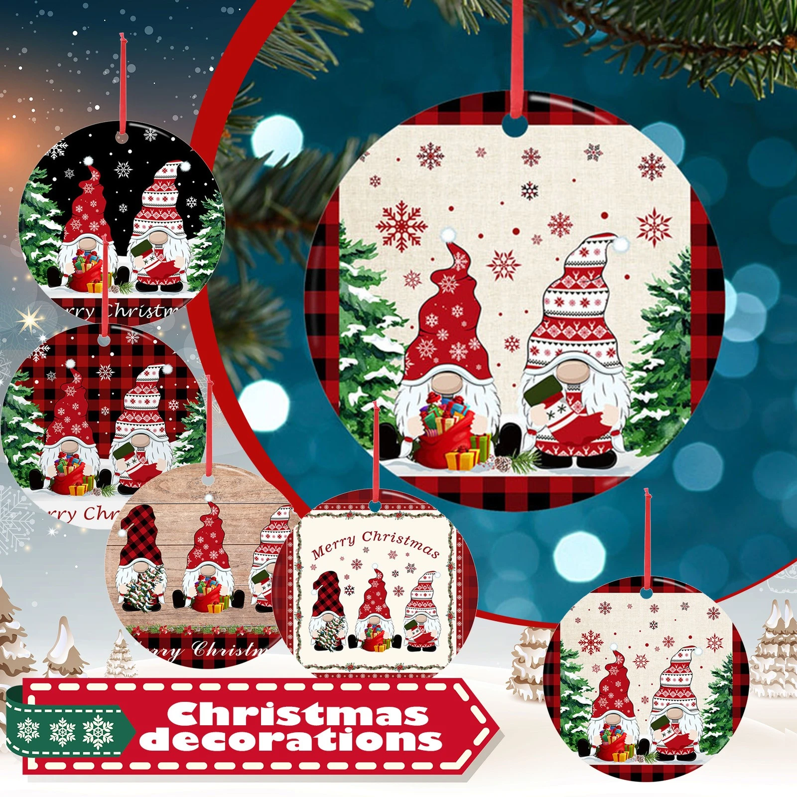 家族全員のための黄色の家 クリスマスの装飾 木 クリスマス 2021 Pendant Drop Ornaments Aliexpress