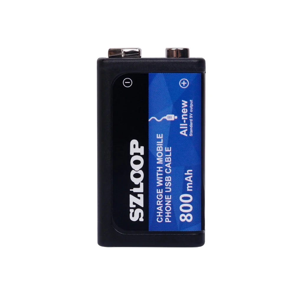 SZLOOP 9V 800 мА/ч, USB, Перезаряжаемые Lipo Батарея для радиоуправляемого вертолета модели микрофон для RC вертолет часть